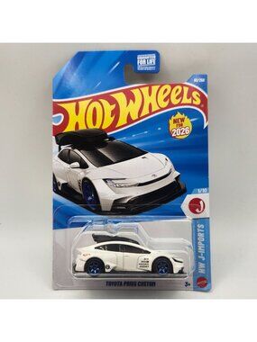 Hot Wheels Toyota Prius Custom White J Imports 1/10 New 2026 60/250